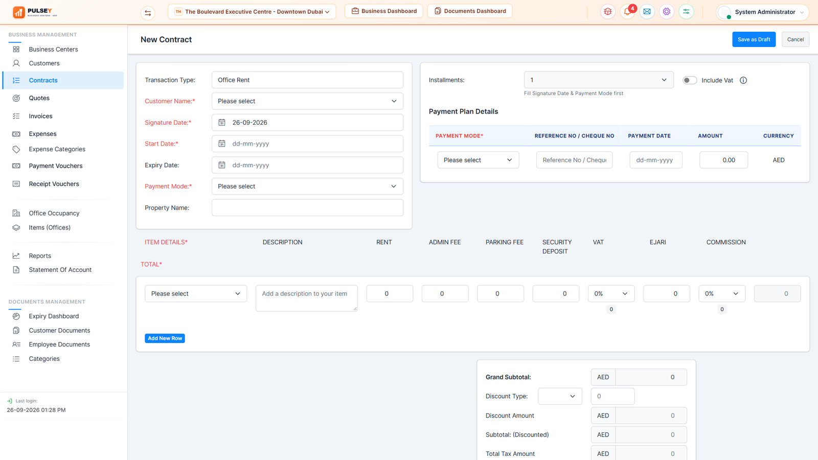 iPulsey Tenancy Contracts Management System